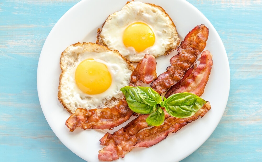 Classic Bacon and Eggs - Best Keto Breakfast Ideas Easy and Healthy Keto Diet Breakfast Recipes